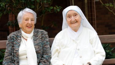 POWs: Lorna Johnston and Sister Berenice Twohill, whose war story was the subject of a 2010 series <i>Sisters of War</I>.