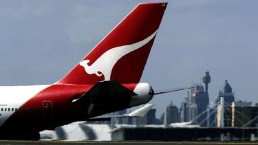 Modest result: Qantas has posted a thin profit in a tough market.
