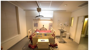 A bed designed for an obese patient.