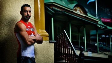 Proud: Dual Brownlow Medallist and premiership winner Adam Goodes says there’s much more to his role than football.