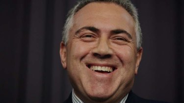 Treasurer Joe Hockey addresses the media during a press conference at Parliament House on Wednesday.