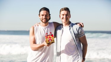 Coca-Cola's pain equals Nexba's gain. Nexba co-founders Troy Douglas and Drew Bilbe now have full distribution in all Woolworths supermarkets from September 4.