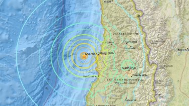 valparaiso earthquake evacuations prompts struck quake kilometres