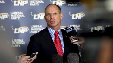 Queensland Premier Campbell Newman at the LNP Convention in Brisbane.