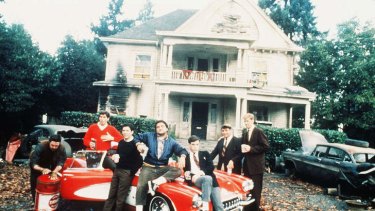 A photo from National Lampoon's Animal House, a film which immortalised fraternity life.