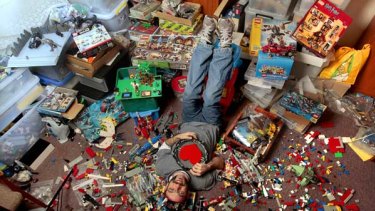 Travis Matheson has spent $15,000 on his Lego collection and is among the 10 per cent of customers who are adult fans.