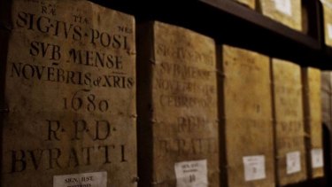 The Vatican's archives take up 80 kilometres of shelves.