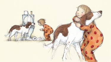 An illustration taken from <i>The Runaway Hug</i> by Nick Bland and Freya Blackwood.