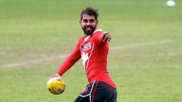 Role model: Lewis Jetta is becoming more comfortable using his profile to further indigenous causes.