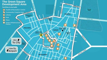 Green square sydney map