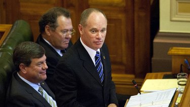 Premier Campbell Newman makes his first appearance in state parliament.