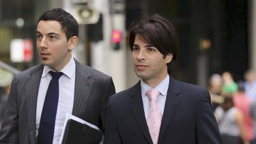 Reports ... Fadi Ibrahim, right, with his lawyer Nicholas Hana at the Downing Centre in April.