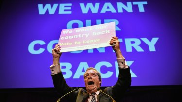 Nigel Farage, the leader of UKIP, tapped into the angry voter during the Brexit campaign.