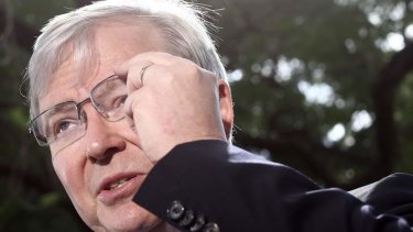 Prime Minister Kevin Rudd has questioned media baron Rupert Murdoch's opposition to the NBN.