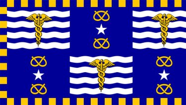 The rarely seen flag of Brisbane.