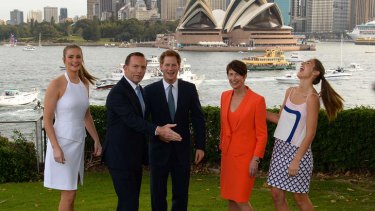 Prince Harry and the Abbotts.
