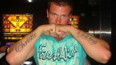 Ink premonition: Shaun McNeil is accused of striking Daniel Christie, who is now fighting for life in a Sydney hospital.