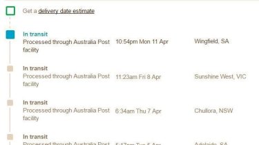 Australia post tracking