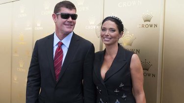 James Packer and his then wife Erica in 2012.
