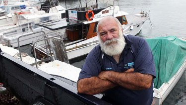 Change of course: Charter boat captain Ross O'Brien is angry his teachers were retrenched.