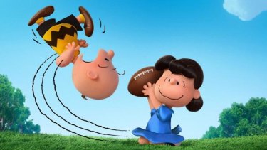 Charlie Brown and Lucy in <i>Snoopy and Charlie Brown: the Peanuts Movie</i>.