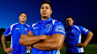 West Belconnen Warriors forwards (l-r) Scott Jones, Naseri Naseri and John Papalii are set to lead the team to rival after last season loosing streak