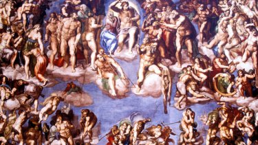 Raunch culture? A study claims Michelangelo drew inspiration for his sistine chapel work from visits to public baths where male and female prostitutes plied their trade.