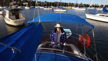 Room for all: Frank Talbot on his yacht Pot Of Gold. ''It's the best harbour in the world, absolutely marvellous for sailing,'' he says. More and more agree, with boat ownership rising rapidly.
