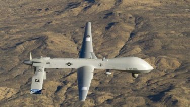 A US Air Force drone. Washington has called a temporary halt to drone strikes in Pakistan while peace negotiations continue.