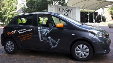 UNSW and GoGet's 'self-driving' car.