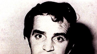 A police mug shot of notorious standover man Brian Kane, gunned down in 1982 during the underworld war over the Great Bookie Robbery.