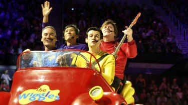 Happier days ... the Wiggles in concert.