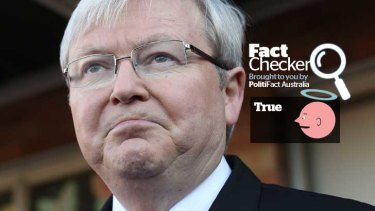 Kevin Rudd's claim that you can change the GST without the consent of states and territories is true.