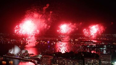 Spectacular show ... Sydney's New Year's Eve fireworks.