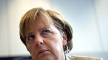 Angela Merkel ... her coalition faces defeat.