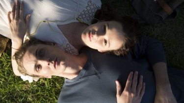 Not seeing eye to eye: Eamon Farren and Claire van der Boom in <i>Love is Now</i>.