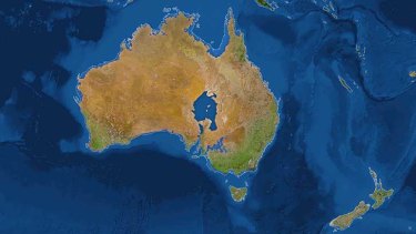 What if all the ice melted? National Geographic's map of a shrinking Australia.