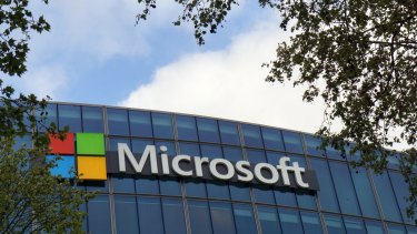 The French headquarters of Microsoft Corp. in Issy-les-Moulineaux, outside Paris, Saturday April 15, 2017. Microsoft says the recent dump of purported National Security Agency spying tools doesn't affect up-to-date users of Windows, puncturing claims that the digital arsenal was poised to create chaos across the internet. (AP Photo/Raphael Satter)
