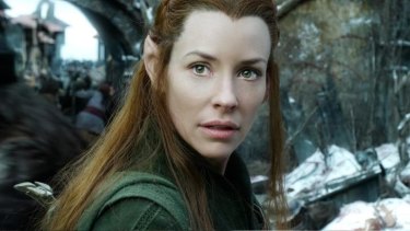 Hokum: Evangeline Lilly as Tauriel in "The Hobbit: The Battle of the Five Armies".