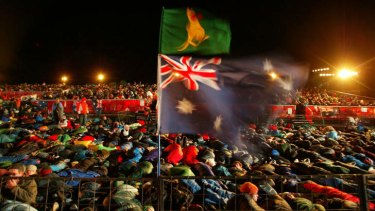 Pilgrimage: Australians now flock to Anzac Cove for the annual dawn service.
