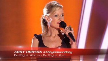Audition ... Abby Dobson sang for the judges but who was really put to the test?