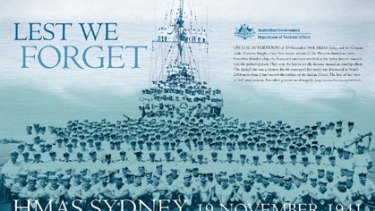 Family Members Sail To Hmas Sydney Gravesite