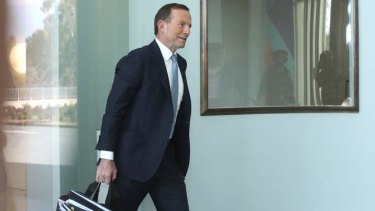 Prime Minister elect Tony Abbott arrives in Canberra.