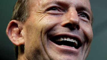 Enjoying voter support: Prime Minister Tony Abbott.