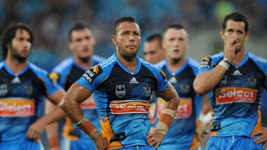 Down and out? ... Ominous signs for Scott Prince's Gold Coast Titans.