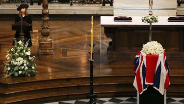 It S Sort Of In The Blood Thatcher Granddaughter Captivates At Funeral