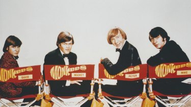 The Monkees in the early days: Davy Jones (L), Mickey Dolenz, Peter Tork and Michael Nesmith.