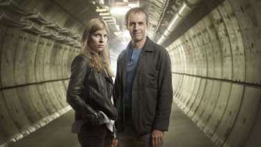 On the case: Clemence Poesy and Stephen Dillane as detectives in The Tunnel on ABC1.