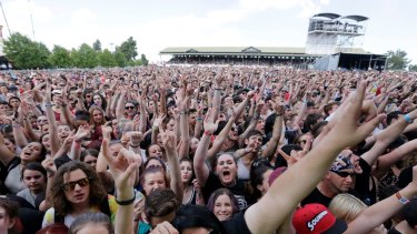 Music fans at the Melbourne leg of the 2015 Soundwave festival. Ticket holders to the January 2016 event have been left in limbo.2015.