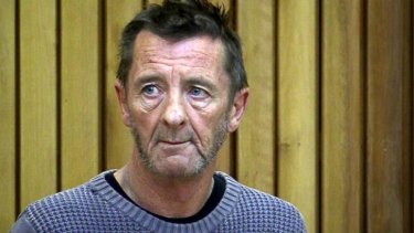 Phil Rudd in New Zealand's Tauranga District Court this afternoon.